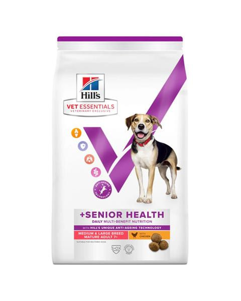 HILLS VE Canine Multi benefit Senior health Medium/ Maxi Chicken 10 kg