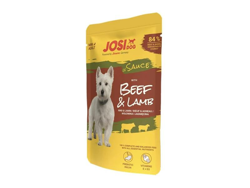 JosiDog pamlsok Dog Beef&Lamb in Sauce 100 g