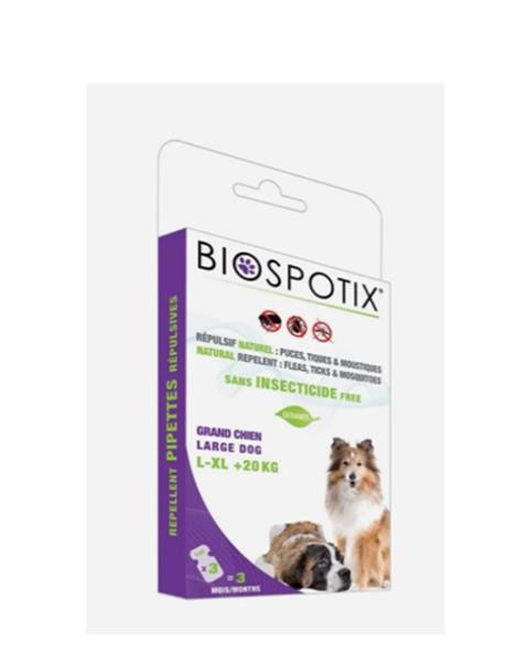 BIOGANCE Biospotix Dog spot-on L-XL s repelentným účinkom 3 x 3 ml(nad 20 kg)