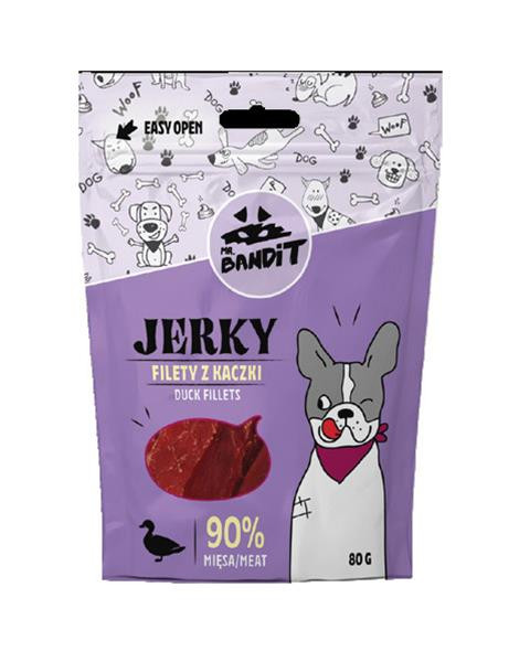 Pamlsok Mr. Bandit jerky duck fillet 80g