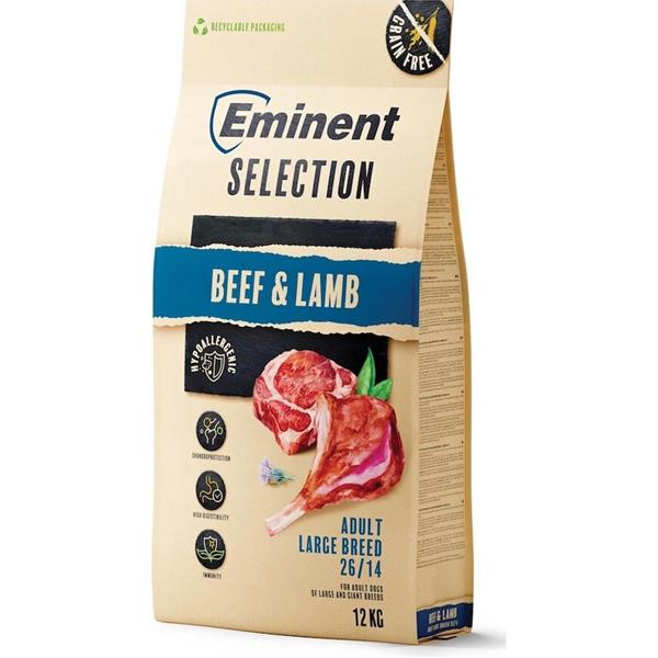 Eminent dog Selection Adult Large Breed Beef & Lamb 12 kg 