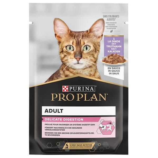 ProPlan MO Cat Adult delicate jemná pena s vysokým obsahom morky konzerva 24x85 g