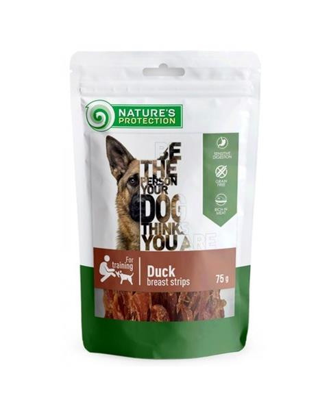 Pamlsok Natures P Snack dog duck breast strips 12x75 g