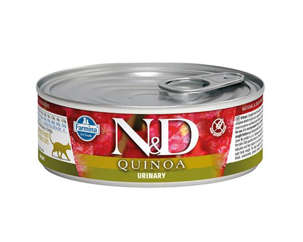 Farmina N&D cat QUINOA urinary konzerva 80 g