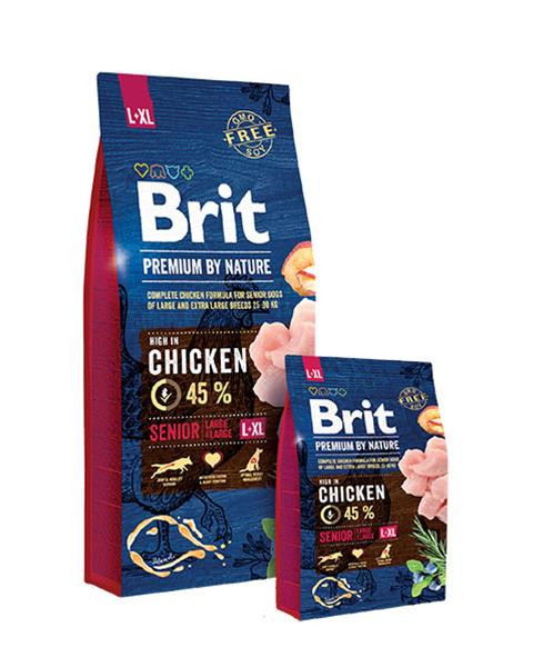Brit Premium by Nature dog Senior L+ XL 15 kg