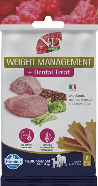 Pamlsok Farmina Quinoa Dog Weight Man Lamb Adult medium & maxi 100g