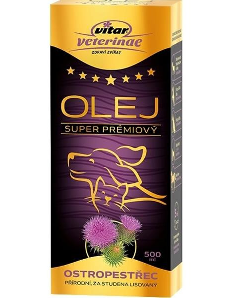 Olej ostropestrecový VITAR Veterinae 500 ml