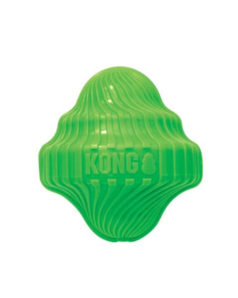 Hračka Kong Dog Squeezz Orbitz Spin Top lopta, styrén M/L