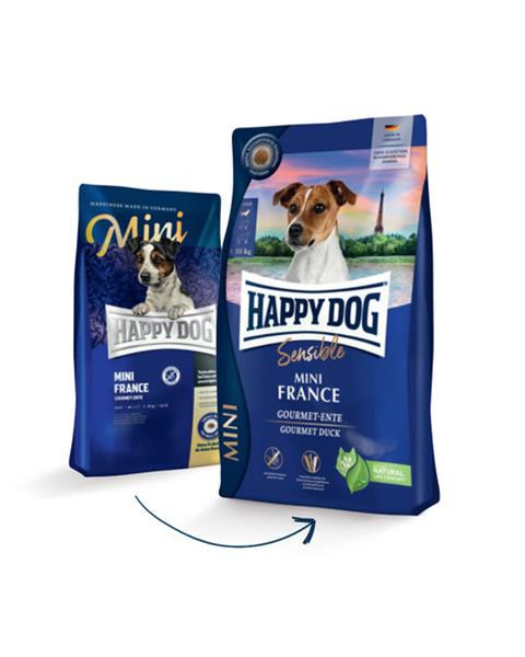Happy Dog SUPER PREMIUM - Sensible MINI - France kačica a zemiaky 4 kg