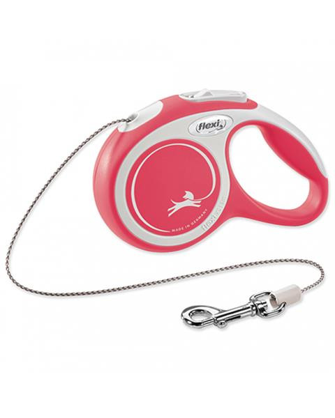 Vodítko Flexi New Comfort lanko S 8 m červené (do 12 kg)
