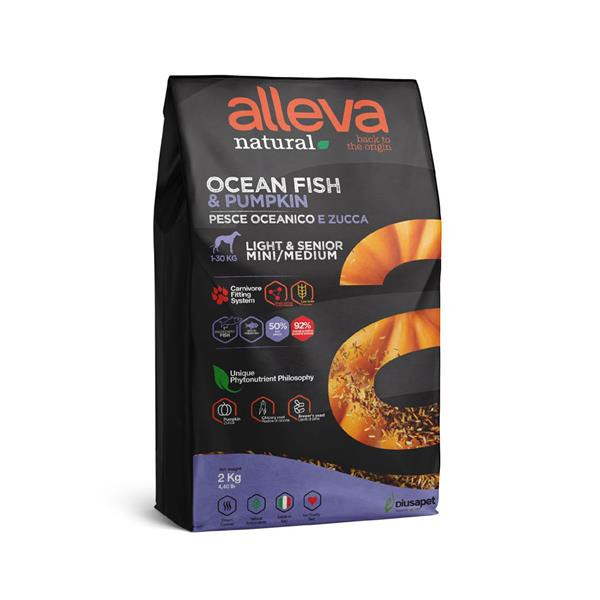 Alleva NATURAL dog senior mini & medium ocean fish & pumpkin light 2 kg