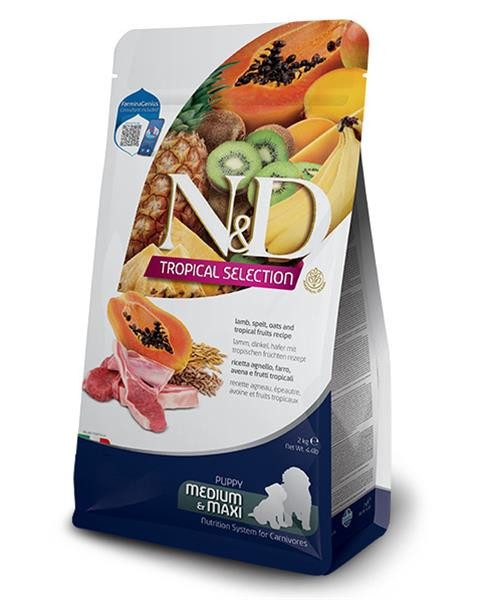 Farmina N&D dog TROPICAL SELECTION (AG) puppy medium & maxi, lamb 10 kg