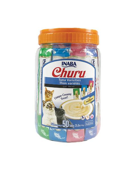 Pamlsok Inaba Churu cat Tuniak 4 príchute 50 túb 700 g