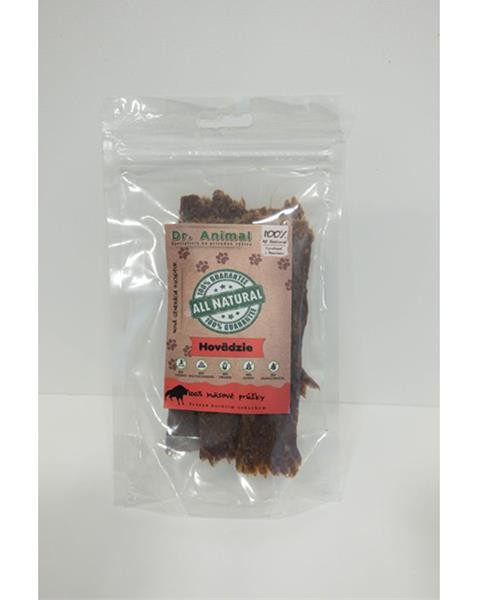 Pamlsok Dr. Animal hovädzie mäsové prúžky 80g