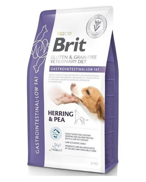 Brit Veterinary Diets GF dog Gastrointestinal-Low fat 2 kg