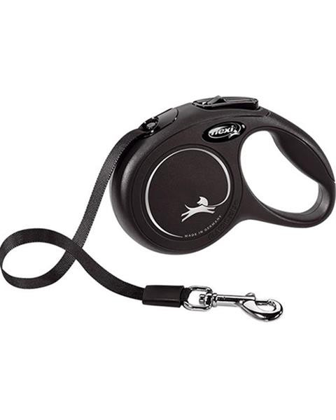 Vodítko Flexi Classic NEW páska XS 3 m čierne (do 12 kg)