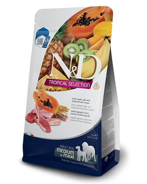 Farmina N&D dog TROPICAL SELECTION (AG) adult medium & maxi, lamb 2 kg