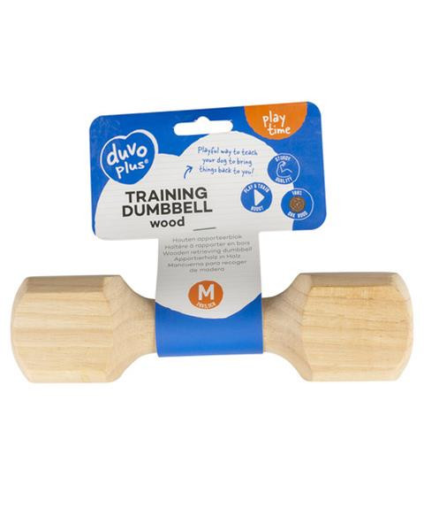 Hračka DUVO+ Činka drevená na aportovanie M - 20x5,5x5,5cm - 230g
