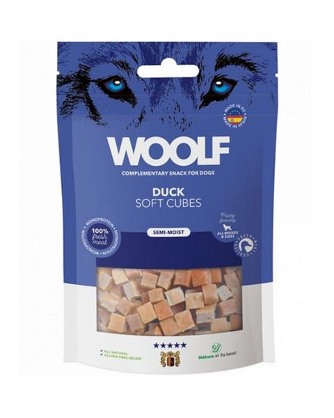 Pamlsok Woolf Dog Soft Cubes Duck 100 g