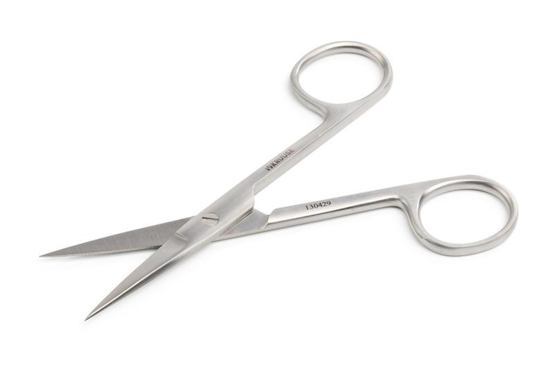 Nožnice chirurgické KRUUSE rovné O/O 115 mm