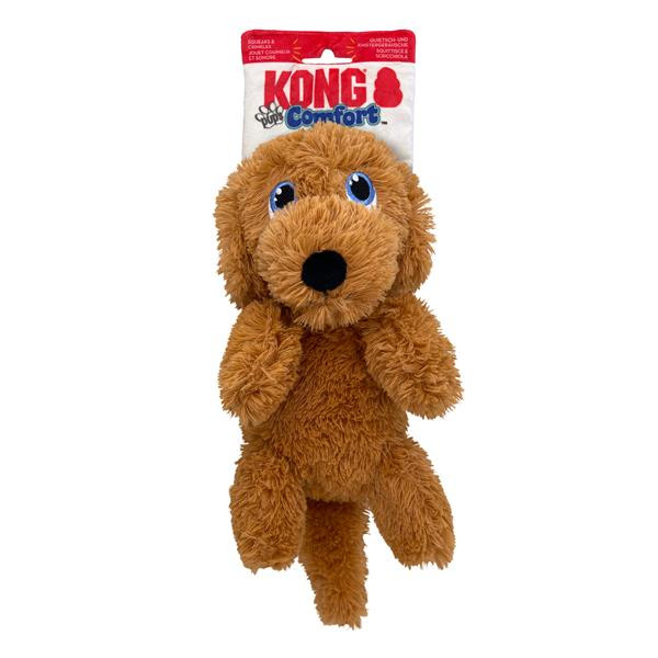 Hračka Kong Puppy Goldie šteniatko s pískatkom polyester M 