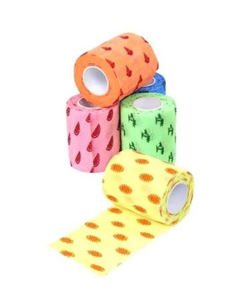 Bandáž KRUUSE Fun-Flex Summer 5 cm x 4,5 m, 10 ks