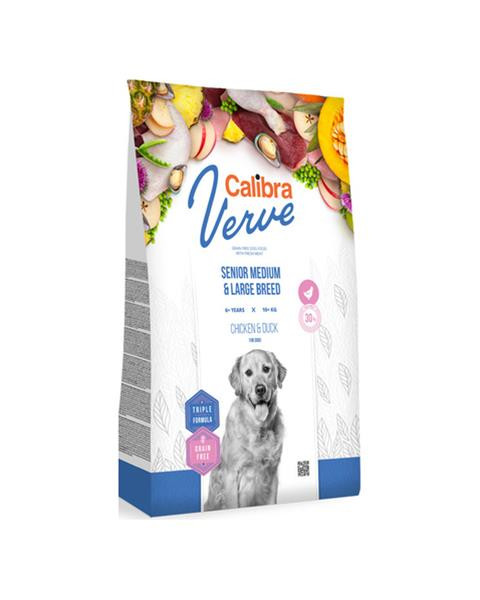 Calibra Dog Verve GF Senior Medium &Large Chicken & Duck 12 kg