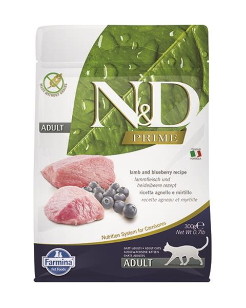 Farmina N&D cat PRIME (GF) adult, lamb & blueberry 0,3 kg