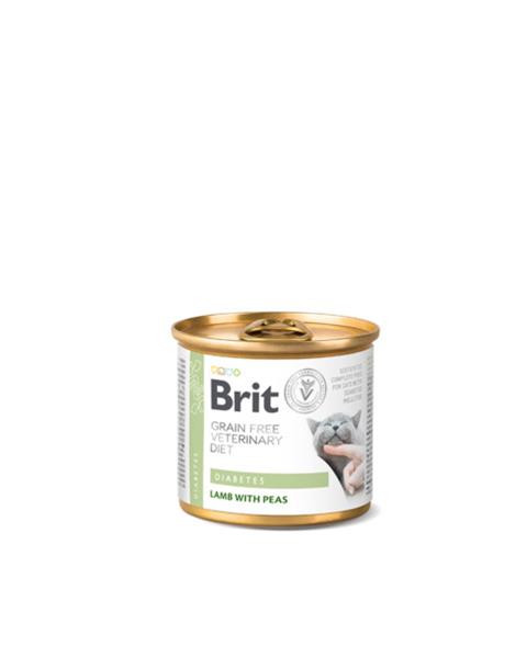 Brit Veterinary Diets GF cat Cans Diabetes 200 g konzerva