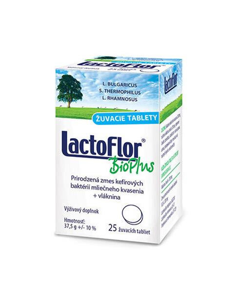 LactoFlor BioPlus žuvacie tablety 25 tbl.