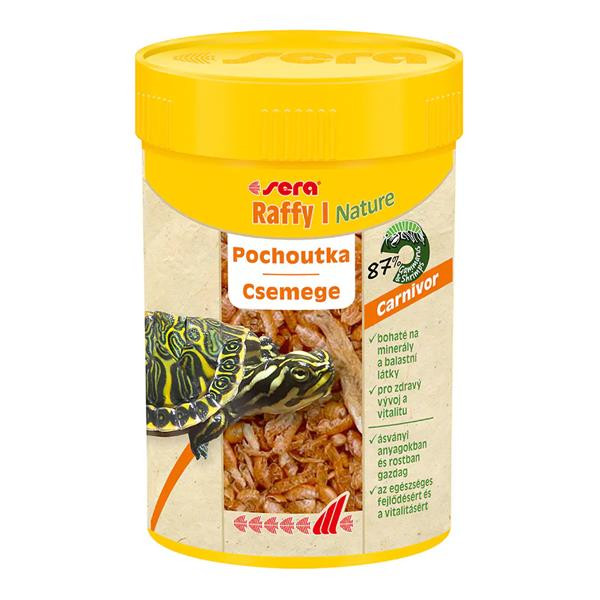 Sera Raffy I Nature krmivo pre mäsožravé plazy,vodné korytnačky a obojživelníky 250 ml