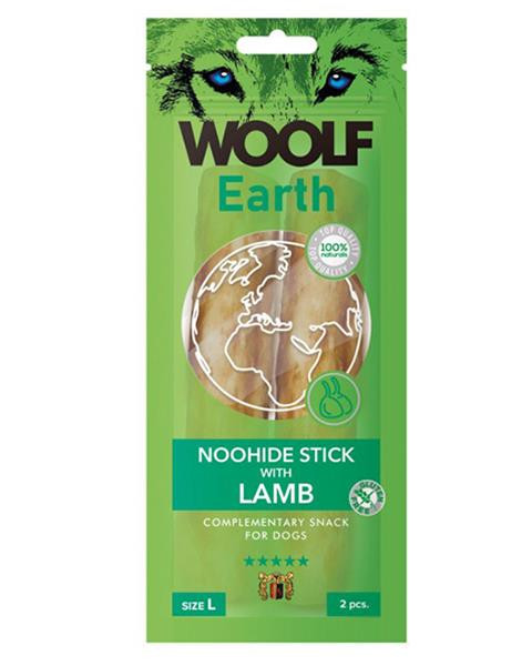 Pamlsok Woolf Dog Earth NOOHIDE L Sticks with Lamb 85 g