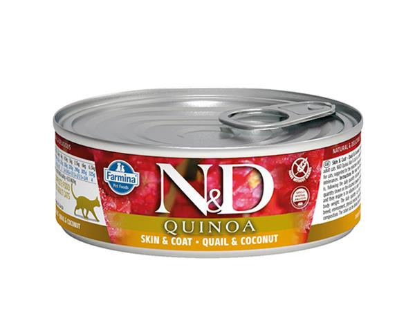Farmina N&D cat QUINOA quail & coconut konzerva 80 g