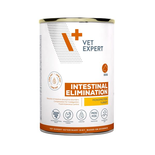 VetExpert VD dog Intestinal Elimination Low Fat konzerva 400 g 