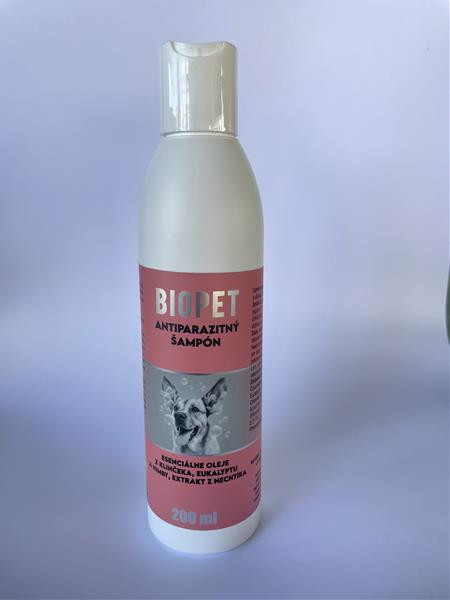 Šampón BIOPET antiparazitný pre psy 200 ml