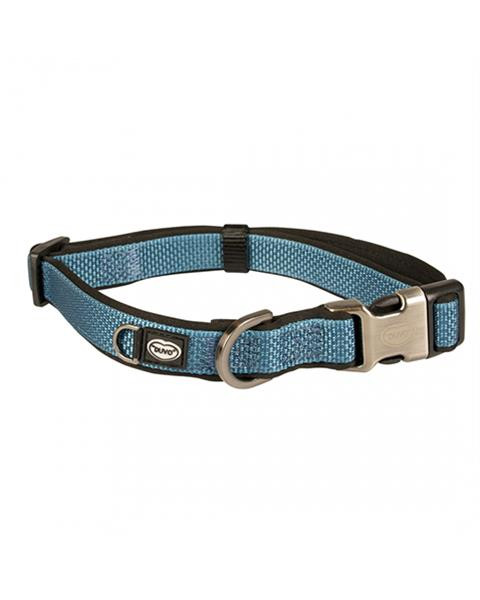 Obojok DUVO+ EXPLOR NORTH nylon petrolejovo-modrá farba 30-45cm/15mm