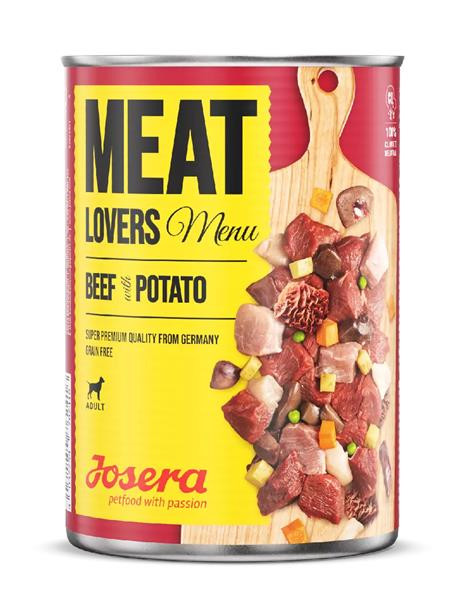 Josera konzerva Dog Meat Lovers Beef with Potato 400 g