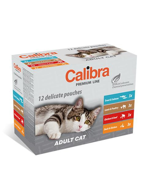 Calibra KAPSIČKA Premium cat Adult Multipack 12 x 100 g