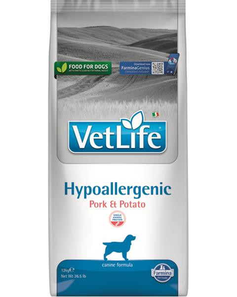 Farmina Vet Life dog hypoallergenic, pork & potato 12 kg