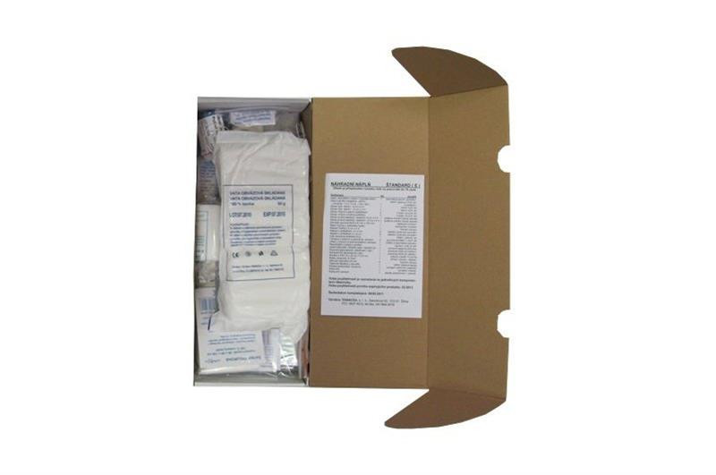 Náplň do nástennej lekárničky Štandard E do 15 osôb