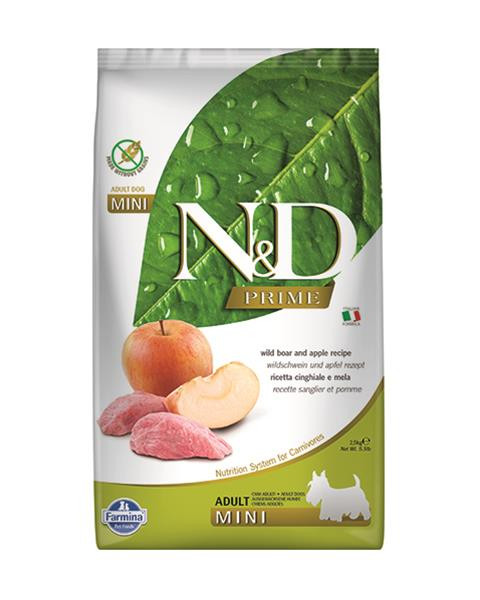 Farmina N&D dog PRIME (GF) adult mini, boar & apple 2,5 kg