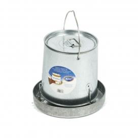 Kŕmidlo DUVO+ tubusové pre hydinu, pozinkované s vekom 21x30,5x27,5cm