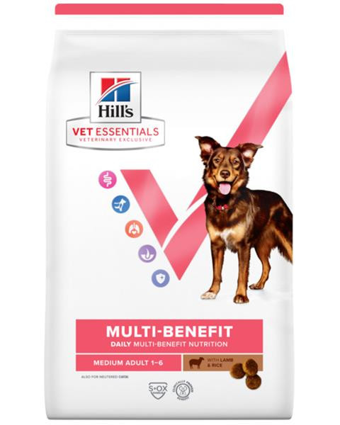HILLS VE Canine Multi Benefit Adult Medium Lamb& Rice 10 kg NEW