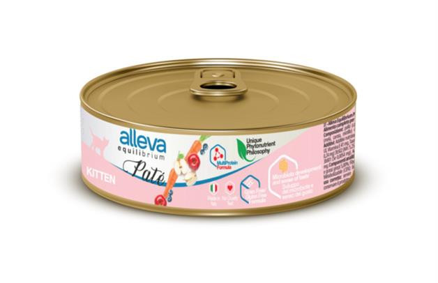 Alleva EQUILIBRIUM cat wet pate Sterilized chicken 85 g konzerva