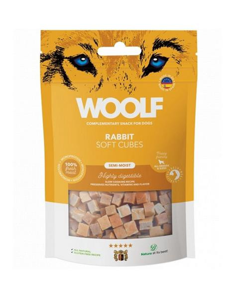 Pamlsok Woolf Dog Soft Cubes Rabbit 100 g
