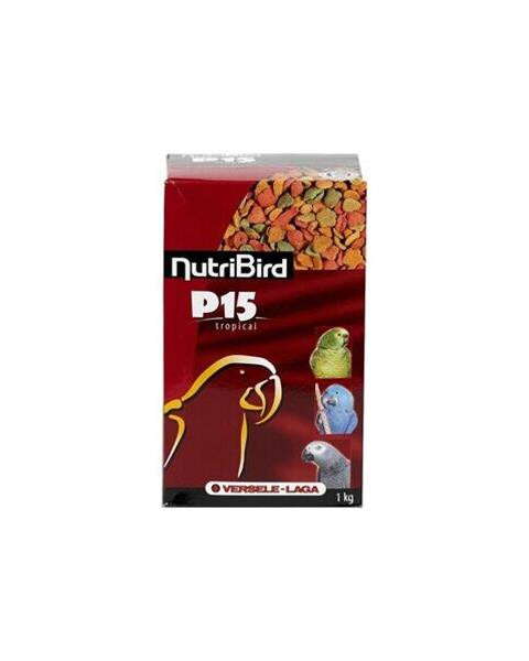 VL NutriBird P15 Tropical- extrudy pre veľké papagáje s tropickým ovocím na denné kŕmenie 10 kg