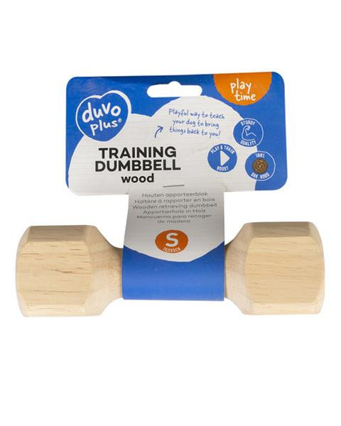 Hračka DUVO+ Činka drevená na aportovanie S - 16,5x5x5cm -150g