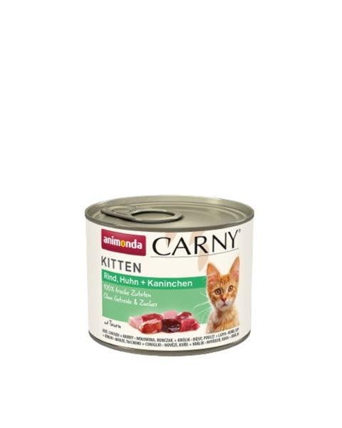 Animonda CARNY® cat Kitten hovädzie, kuracie mäso a králik bal. 12 x 200 g konzerva