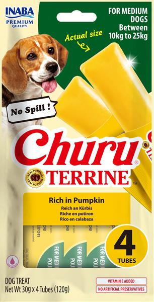 Pamlsok Inaba Churu Terrine dog tekvica 4 x 30 g
