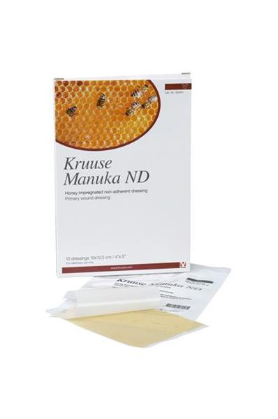 Náplasť Manuka med ND, nepriľnavé sterilné krytie KRUUSE, 10 x 12,5 cm